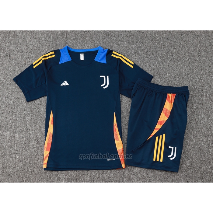 Chandal del Juventus Manga Corta 2024-2025 Azul - Pantalon Corto